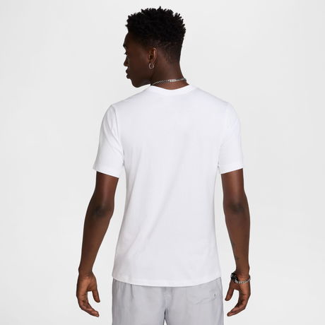 NIKE - Swoosh Short Sleeve Erkek Beyaz Tişört (1)