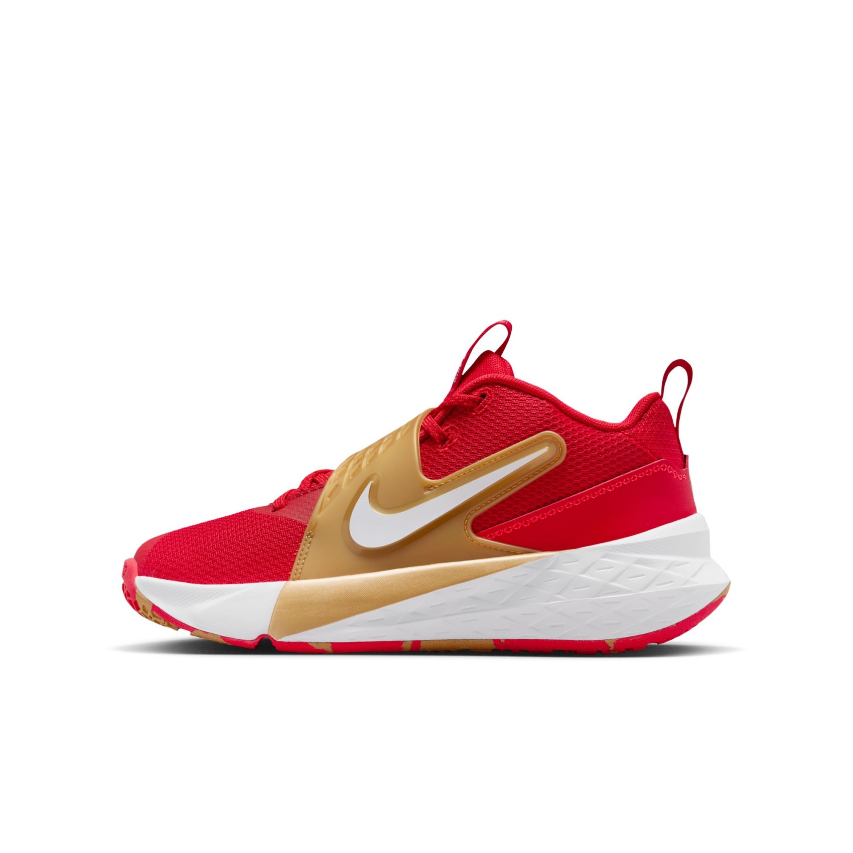 邦楽 S.H.O / HUSTLE HARD Nike Team Hustle D 12 Gs Kırmızı Basketbol Ayakkabısı HF6279-603