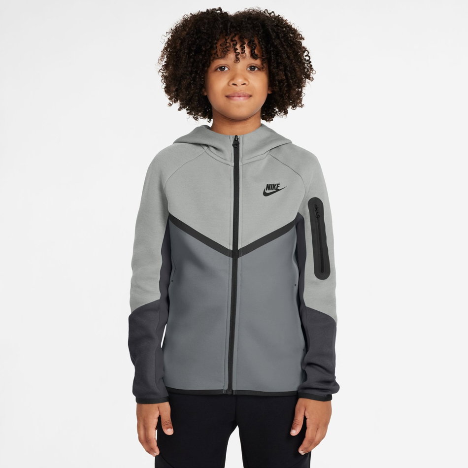Tech Fleece Fz Çocuk Gri Sweatshirt
