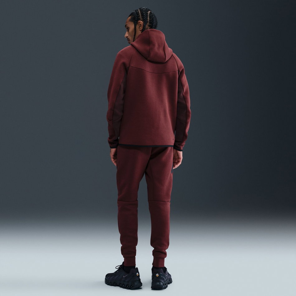Tech Fleece FZ Windrunner Hoodie Erkek Bordo Sweatshirt