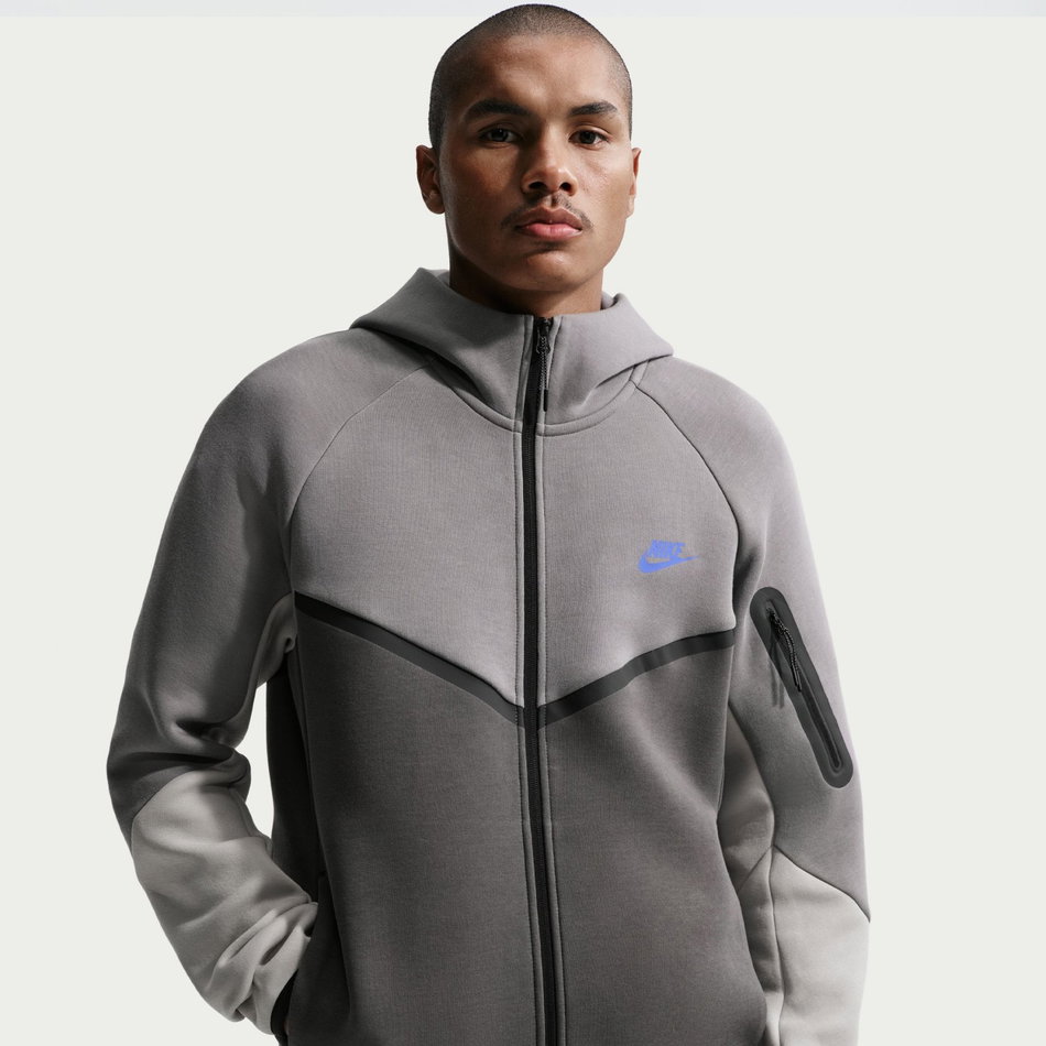 Tech Fleece Fz Windrunner Hoodie Erkek Gri Sweatshirt