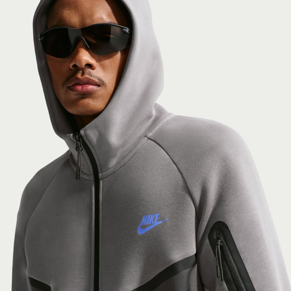 Tech Fleece Fz Windrunner Hoodie Erkek Gri Sweatshirt