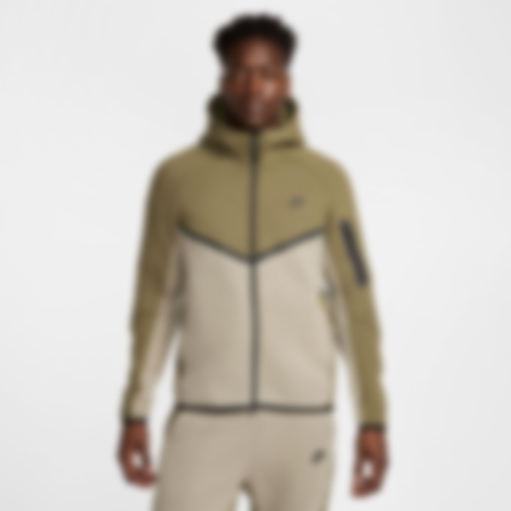 NIKE - Tech Fleece FZ Windrunner Hoodie Erkek Kahverengi Sweatshirt