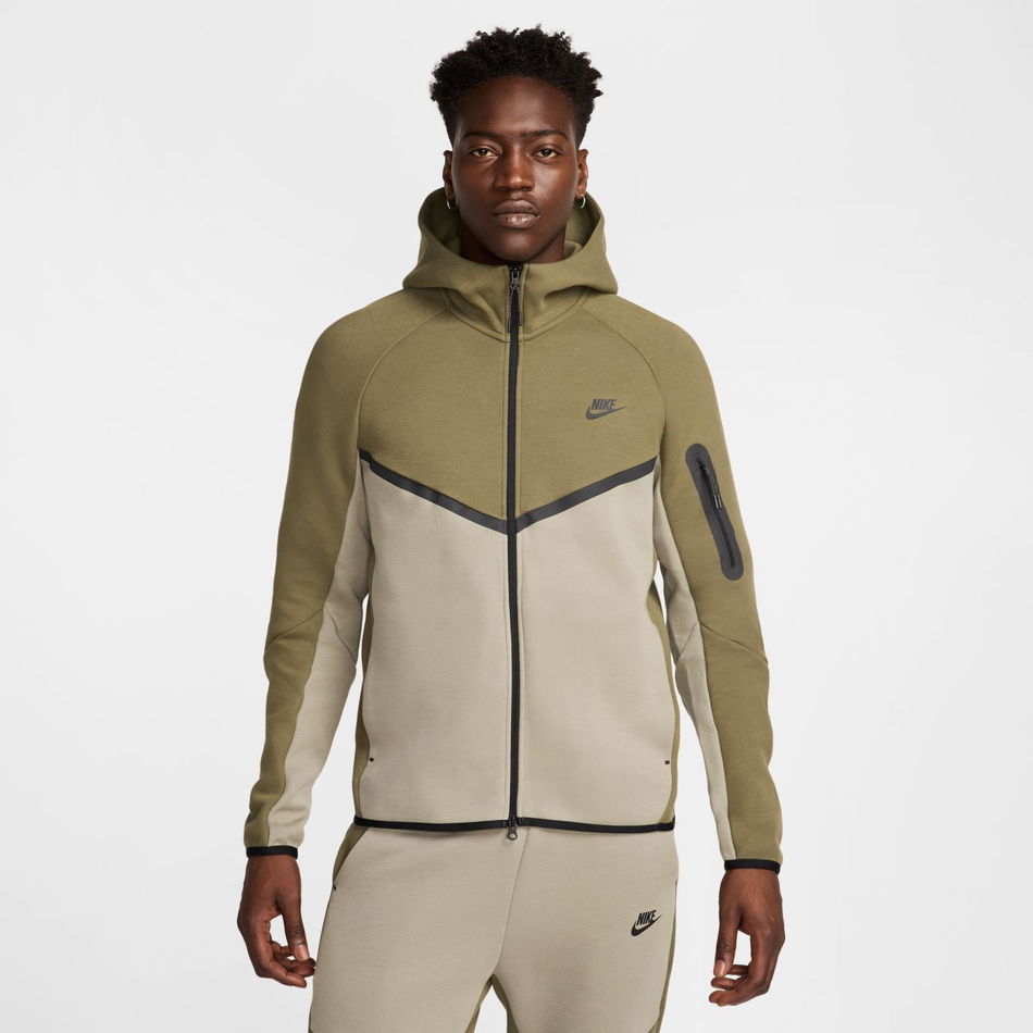 Tech Fleece FZ Windrunner Hoodie Erkek Kahverengi Sweatshirt