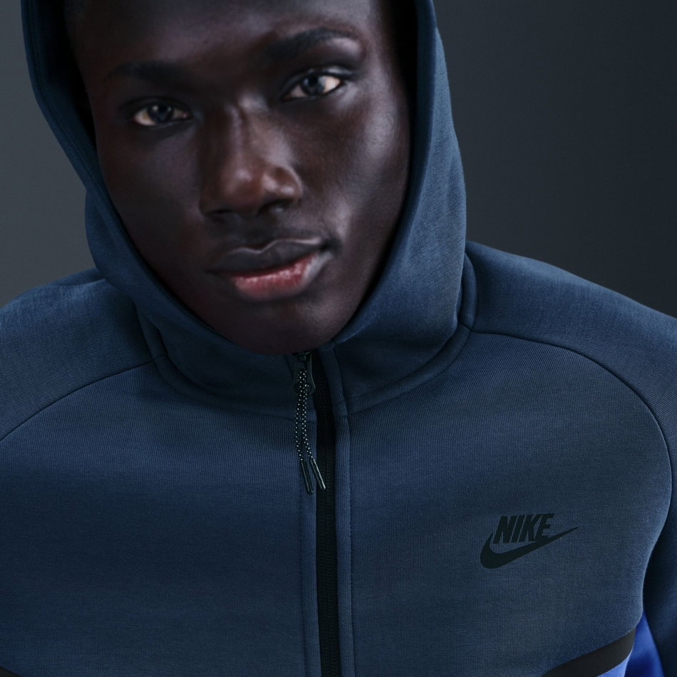 Tech Fleece FZ Windrunner Hoodie Erkek Mavi Sweatshirt