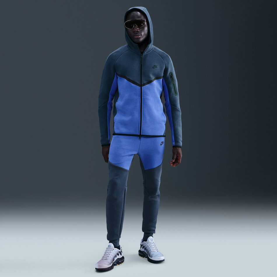 Tech Fleece FZ Windrunner Hoodie Erkek Mavi Sweatshirt