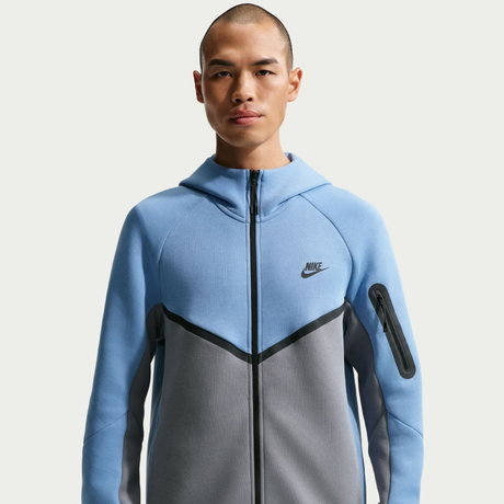 NIKE - Tech Fleece Fz Windrunner Hoodie Erkek Mavi Sweatshirt