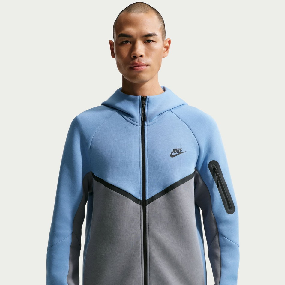 Tech Fleece Fz Windrunner Hoodie Erkek Mavi Sweatshirt