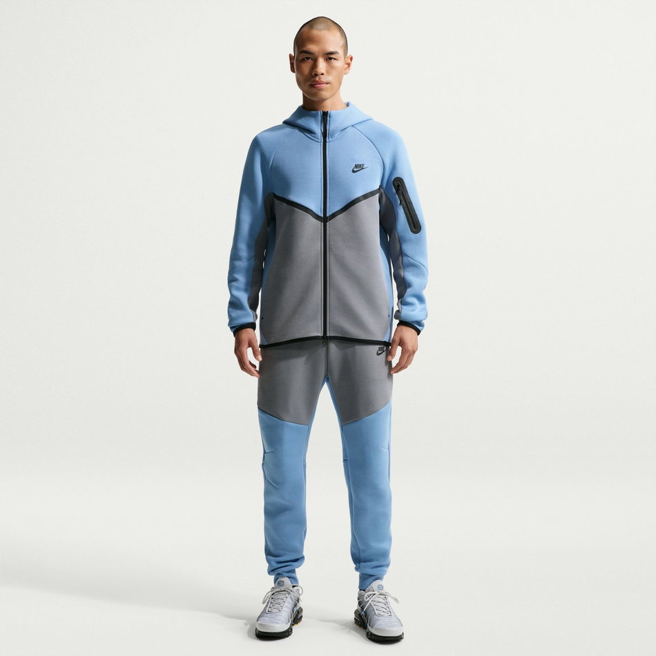 Tech Fleece Fz Windrunner Hoodie Erkek Mavi Sweatshirt