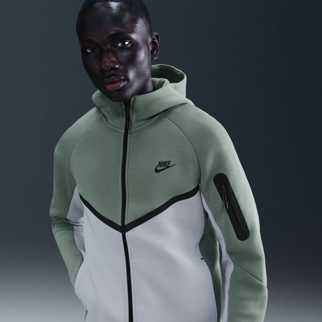 NIKE - Tech Fleece FZ Windrunner Hoodie Erkek Yeşil Sweatshirt