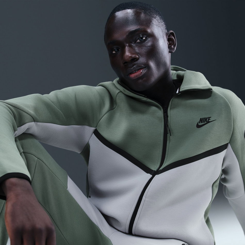 Tech Fleece FZ Windrunner Hoodie Erkek Yeşil Sweatshirt