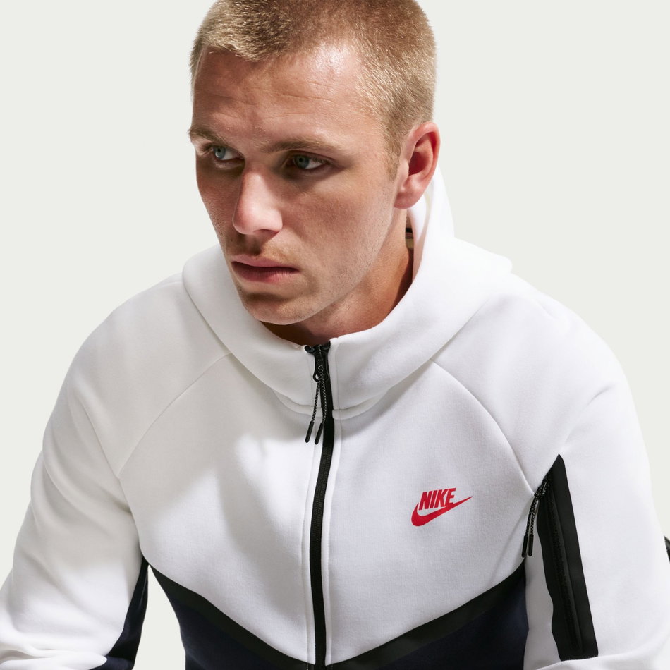 Tech Fleece Fz Wr Hoodie Erkek Beyaz Sweatshirt