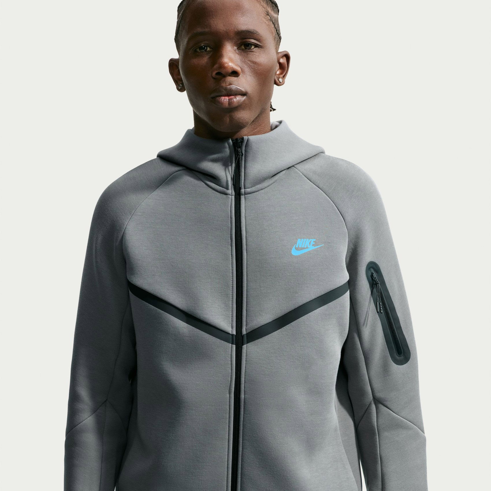 NIKE - Tech Fleece Fz Wr Hoodie Erkek Gri Sweatshirt