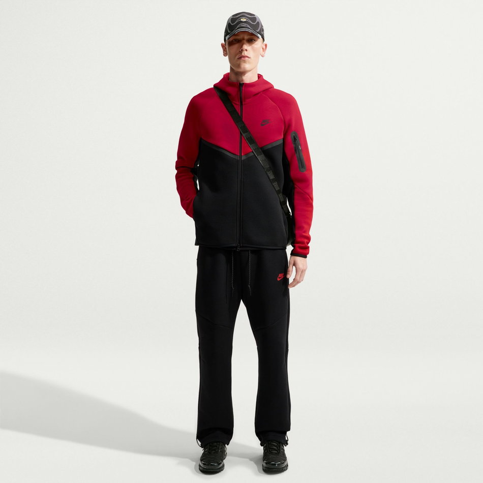 Tech Fleece Fz Wr Hoodie Erkek Kırmızı Sweatshirt