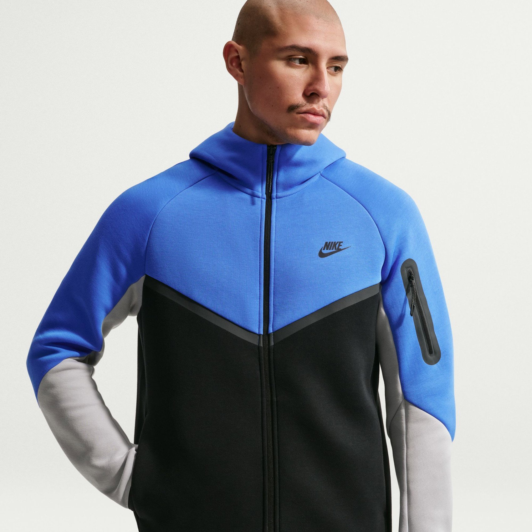 NIKE - Tech Fleece Fz Wr Hoodie Erkek Mavi Sweatshirt