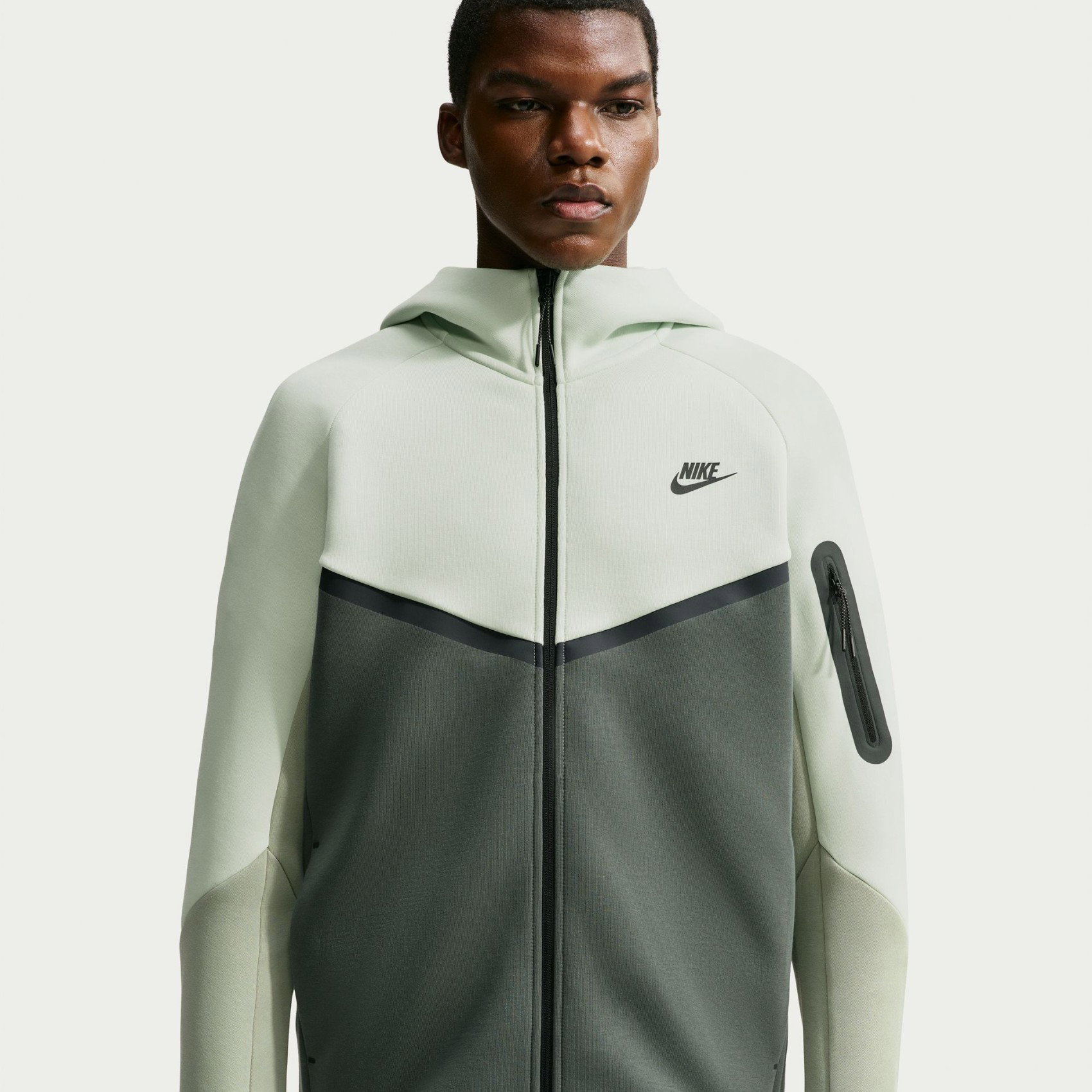 NIKE - Tech Fleece Fz Wr Hoodie Erkek Yeşil Sweatshirt
