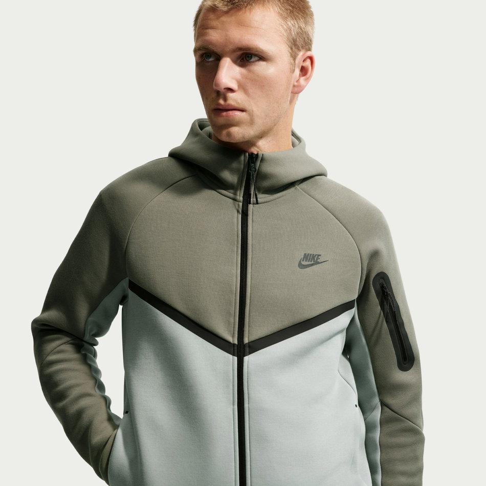 Tech Fleece Fz Wr Hoodie Erkek Yeşil Sweatshirt