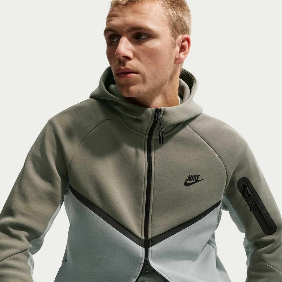 Tech Fleece Fz Wr Hoodie Erkek Yeşil Sweatshirt