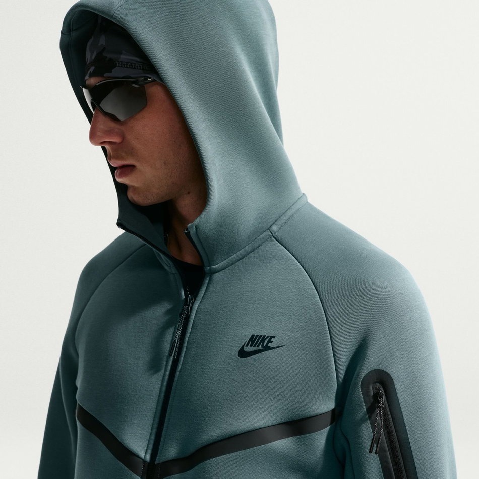 Tech Fleece Fz Wr Hoodie Erkek Yeşil Sweatshirt