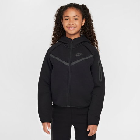 NIKE - Tech Fleece Hoodie Fz Ls Kız Çocuk Siyah Sweatshirt