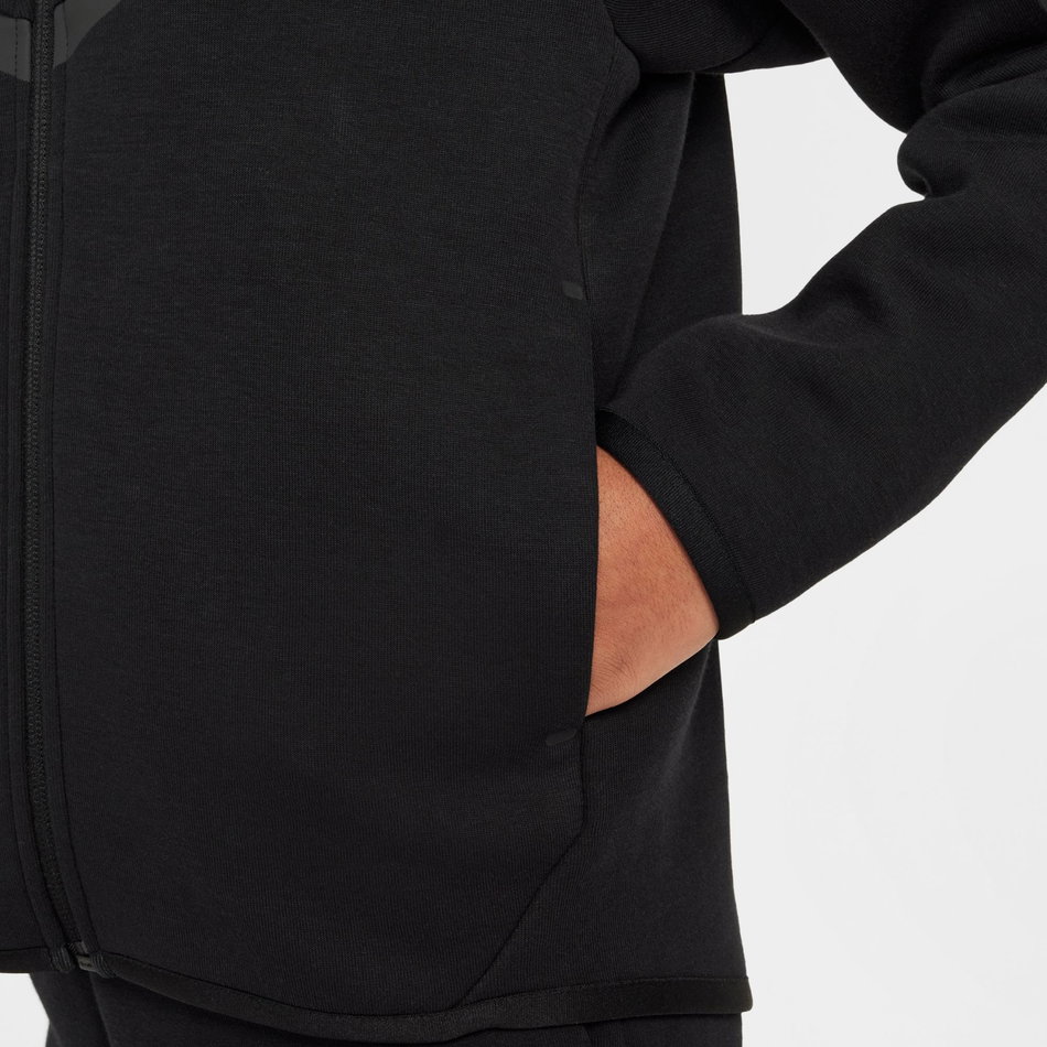 Tech Fleece Hoodie Fz Ls Kız Çocuk Siyah Sweatshirt