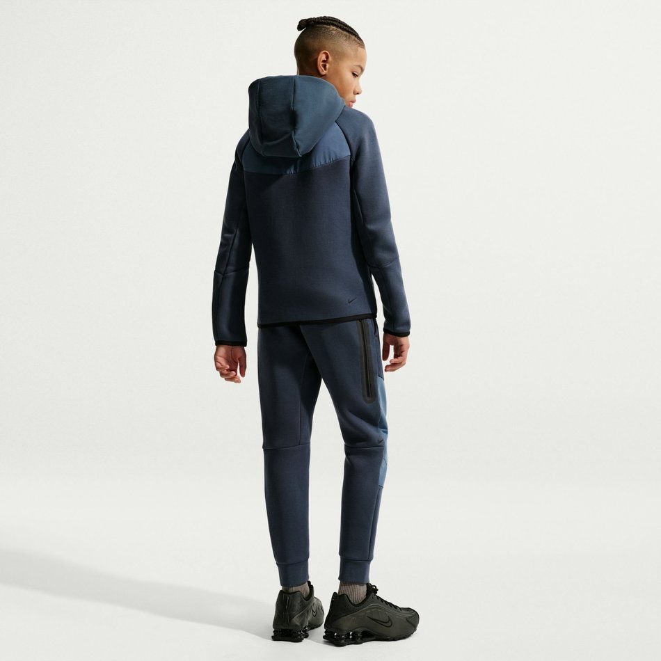Tech Fleece Mix Fz Çocuk Mavi Sweatshirt