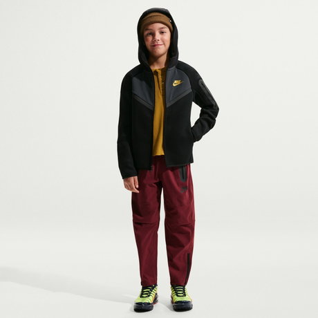 NIKE - Tech Fleece Mix FZ Çocuk Siyah Sweatshirt