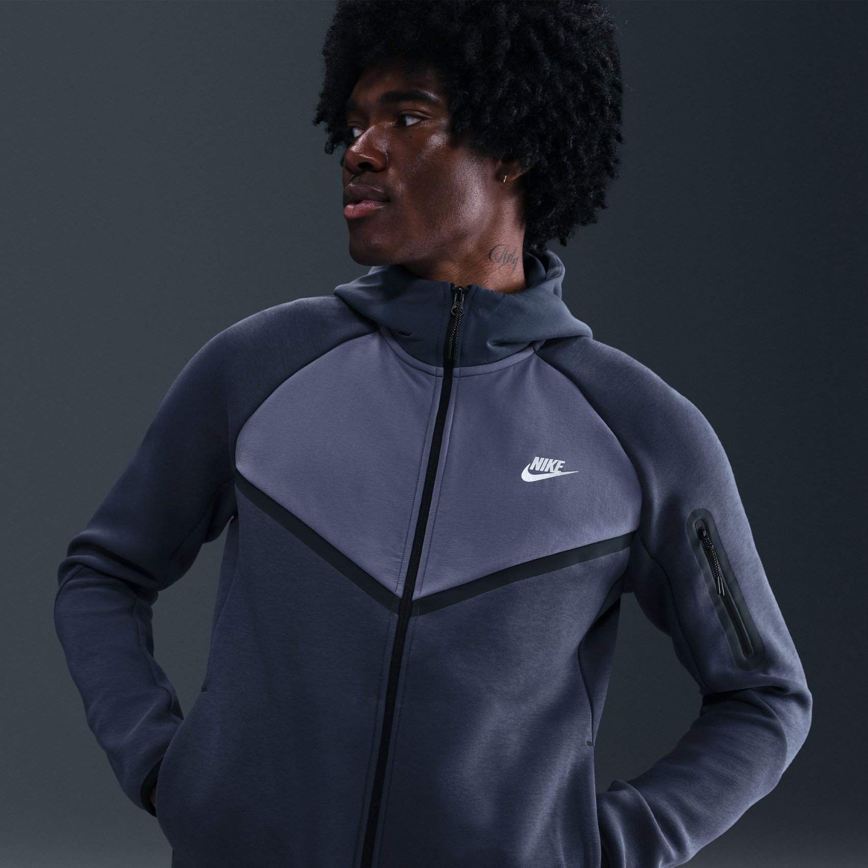 Nike Tech Fleece Mix Windrunner Hoodie Erkek Sweatshirt IH4302-437