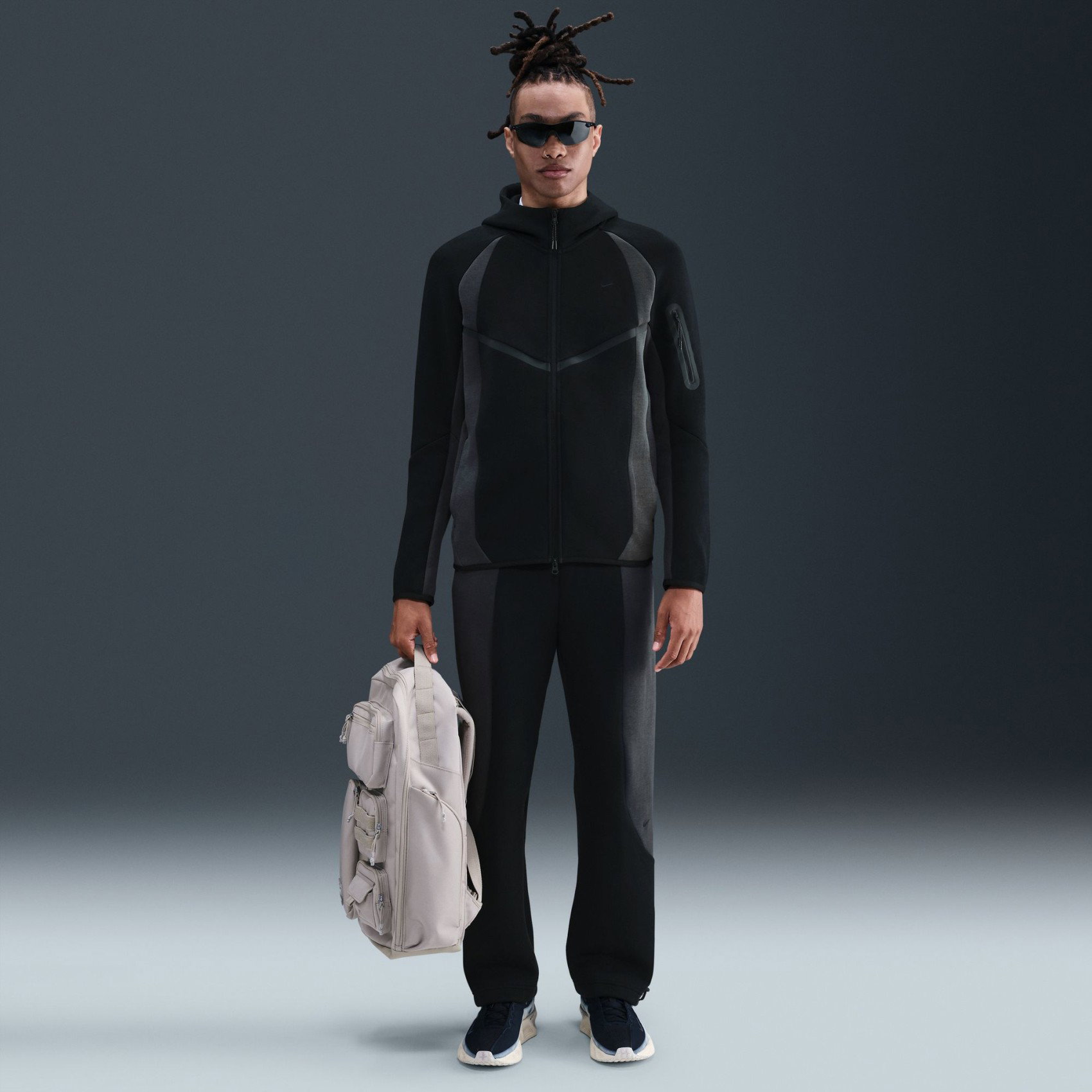 Nike Tech Fleece Pro Windrunner FZ Jacket Erkek Siyah Sweatshirt