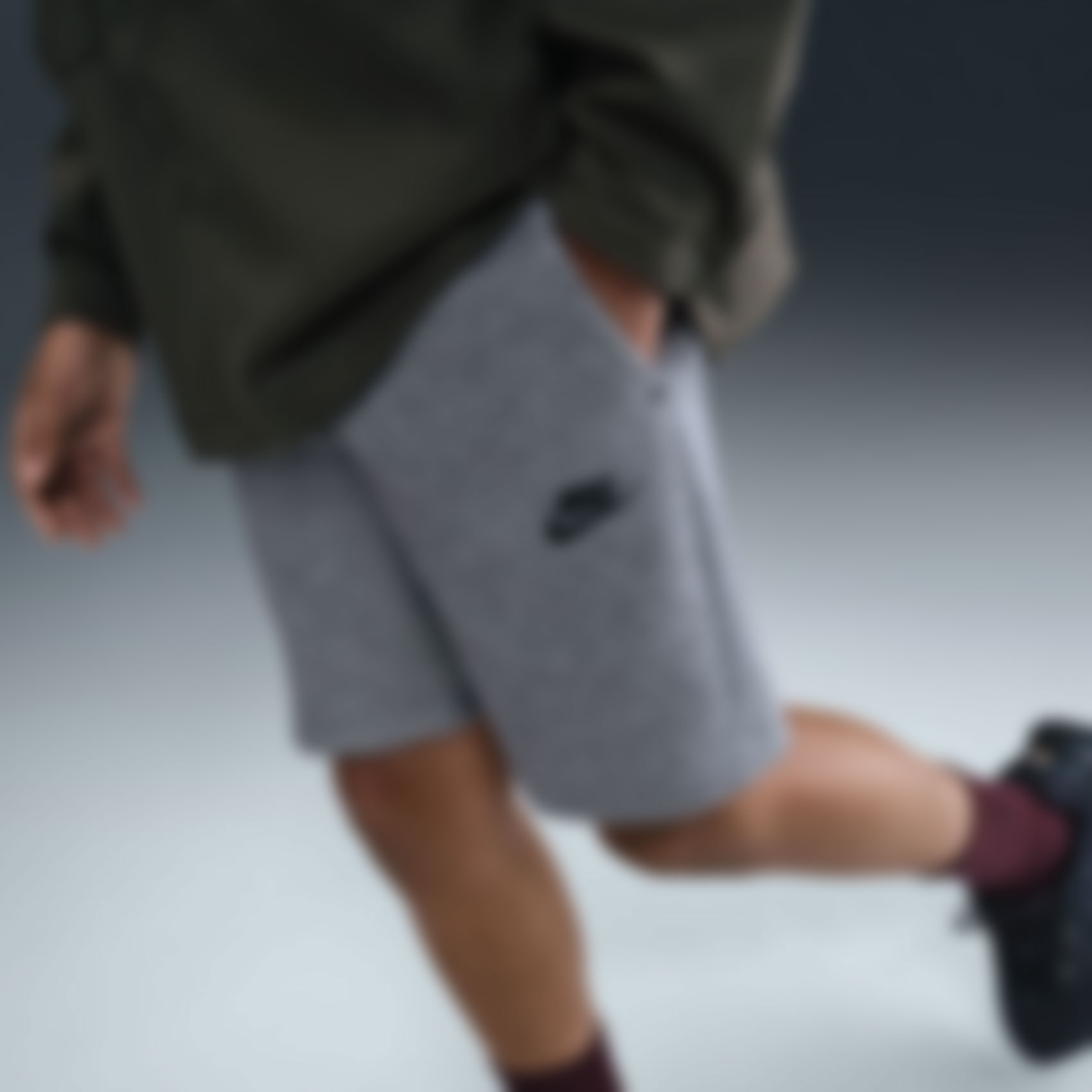 NIKE - Tech Fleece Short Çocuk Gri Şort