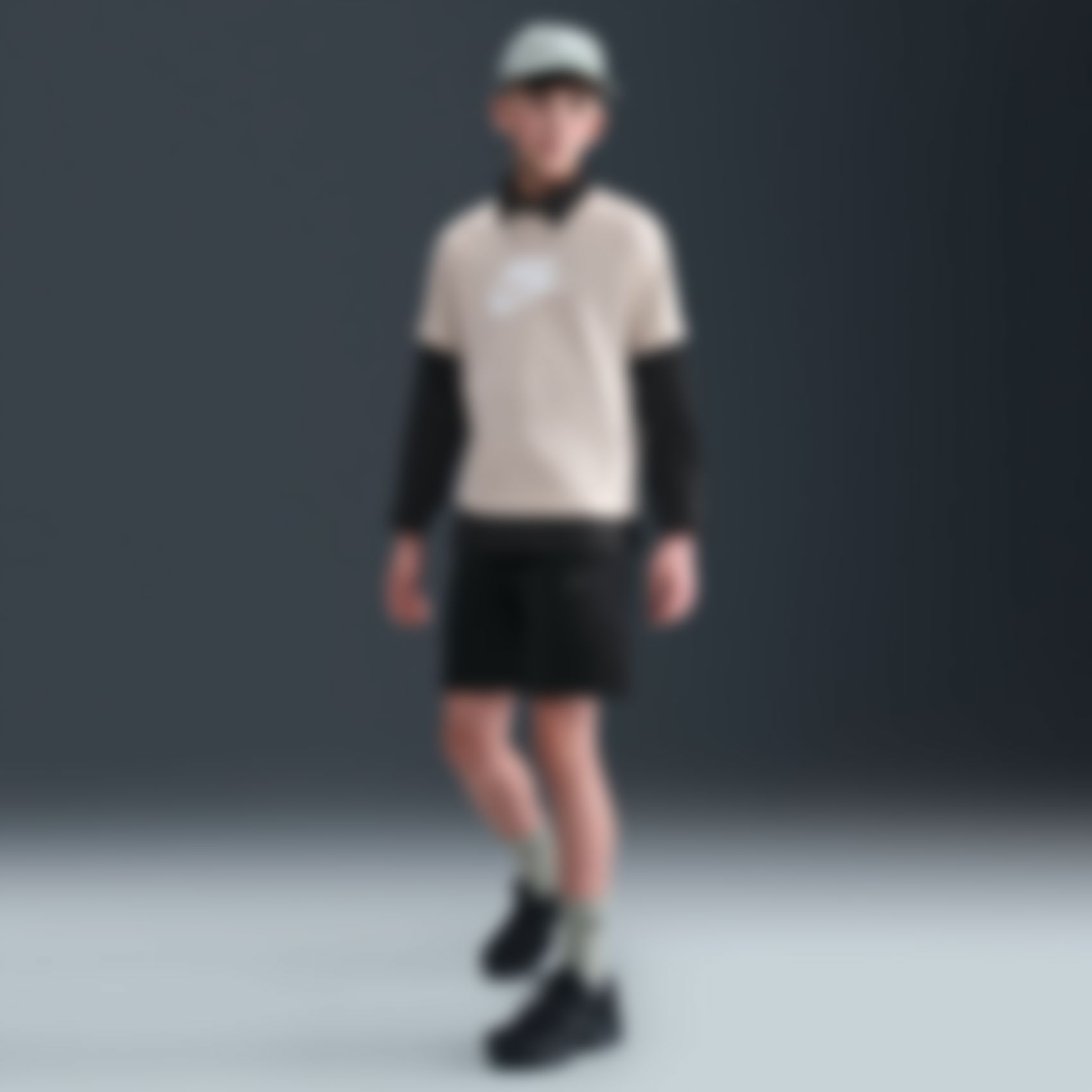 NIKE - Tech Fleece Short Çocuk Siyah Şort