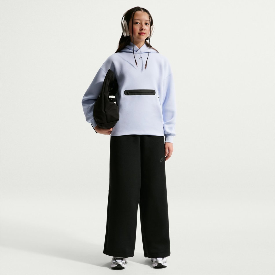 Tech Fleece Wide Leg Pant Çocuk Siyah Eşofman Altı