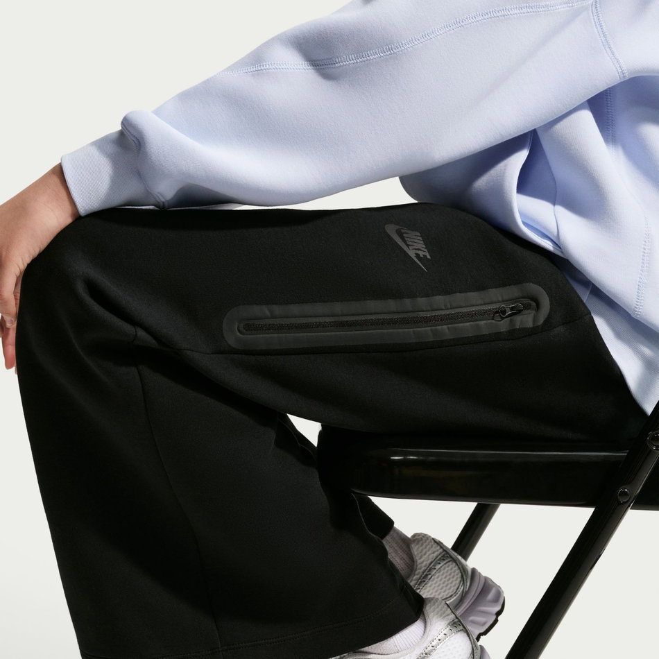 Tech Fleece Wide Leg Pant Çocuk Siyah Eşofman Altı
