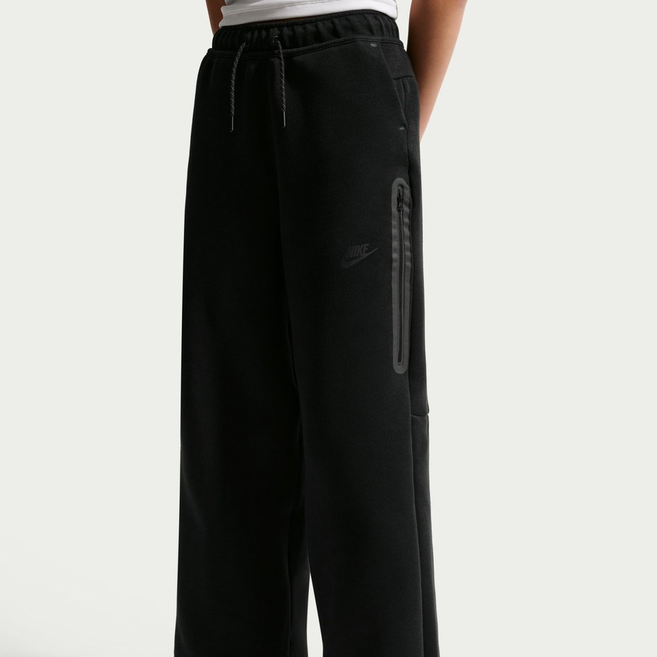 Tech Fleece Wide Leg Pant Çocuk Siyah Eşofman Altı