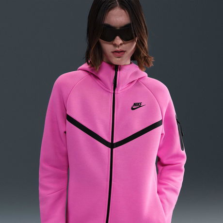NIKE - Tech Fleece Windrunner FZ Hooded Kadın Pembe Sweatshirt