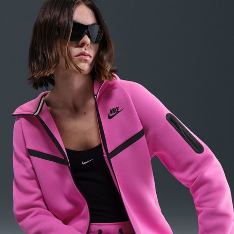 NIKE - Tech Fleece Windrunner FZ Hooded Kadın Pembe Sweatshirt (1)