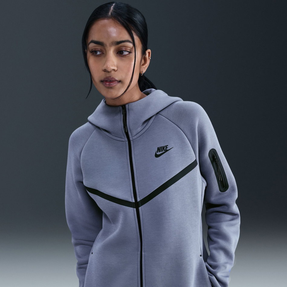 Tech Fleece Windrunner FZ Hoodie Kadın Mavi Sweatshirt