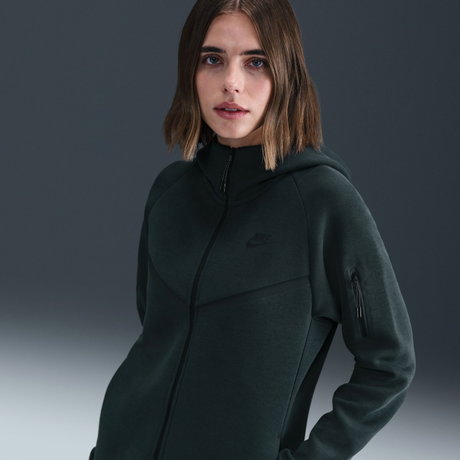 NIKE - Tech Fleece Windrunner FZ Hoodie Kadın Yeşil Sweatshirt