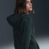 NIKE - Tech Fleece Windrunner FZ Hoodie Kadın Yeşil Sweatshirt (1)