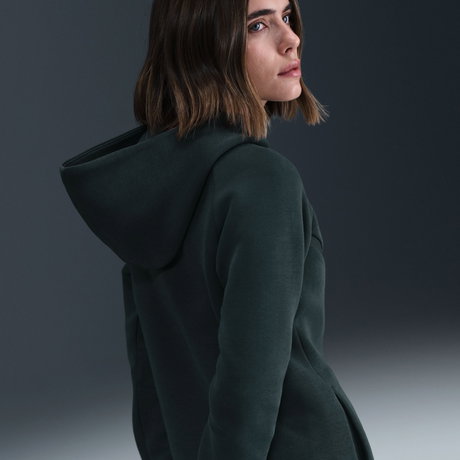 NIKE - Tech Fleece Windrunner FZ Hoodie Kadın Yeşil Sweatshirt (1)
