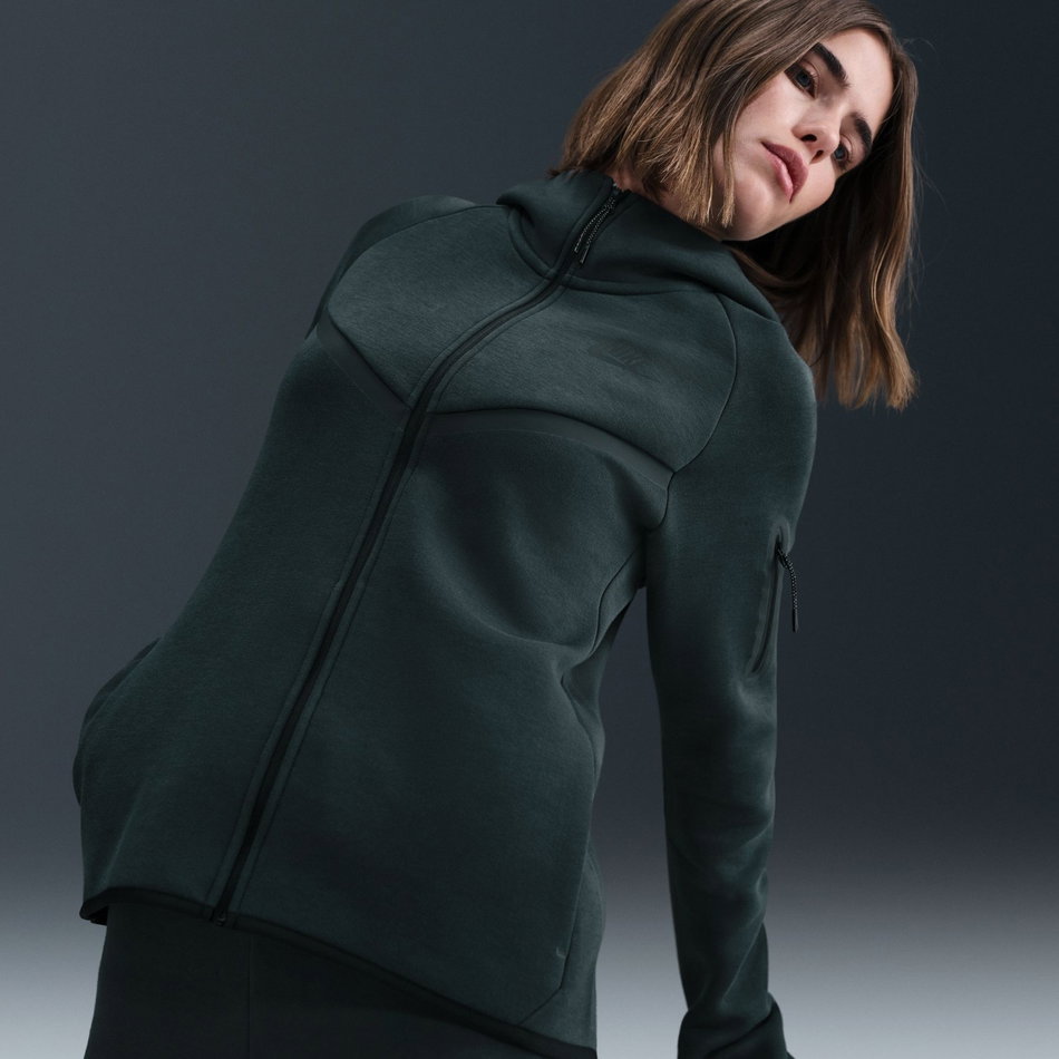 Tech Fleece Windrunner FZ Hoodie Kadın Yeşil Sweatshirt