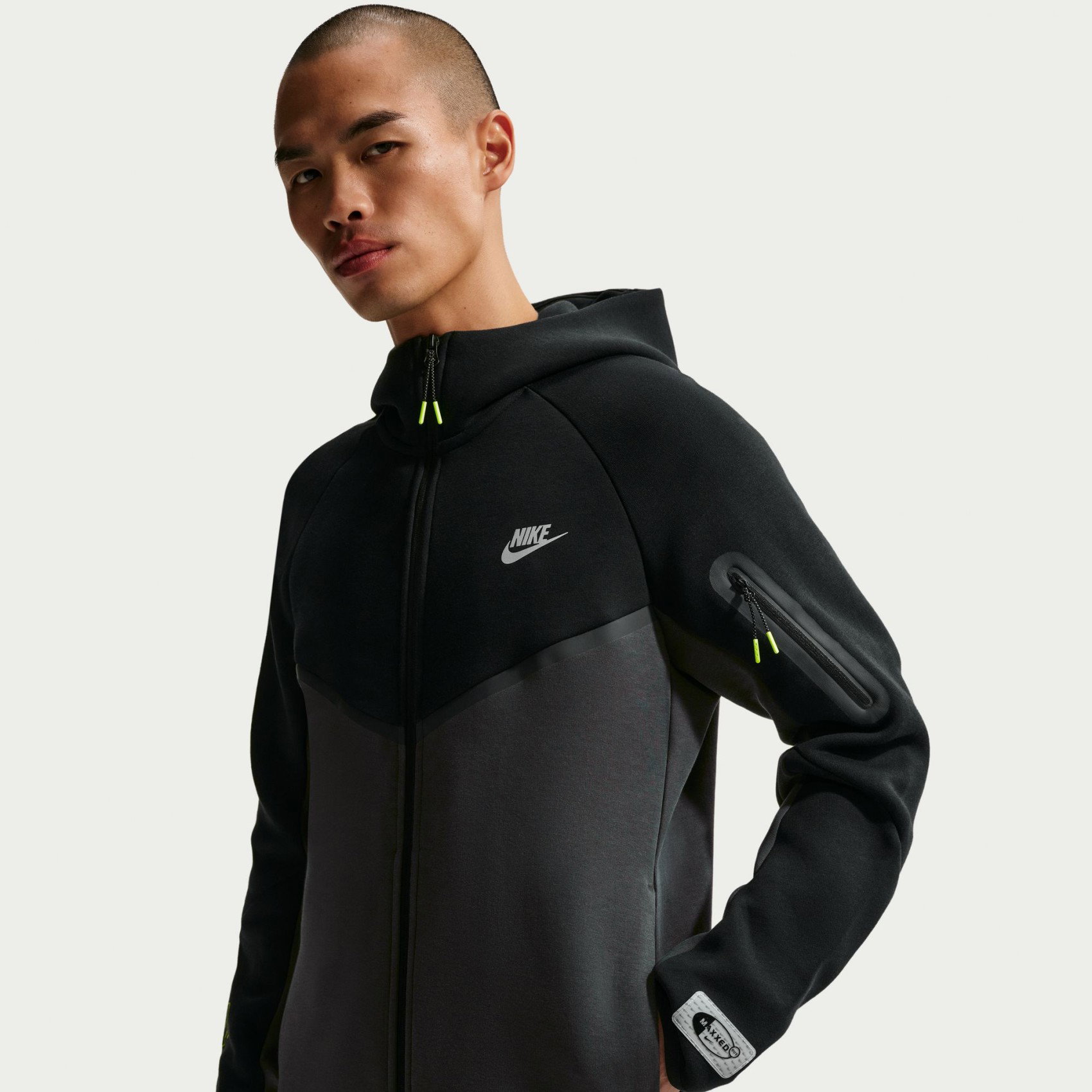 Nike Tech Fleece Windrunner Fz Jacket Erkek Siyah Sweatshirt