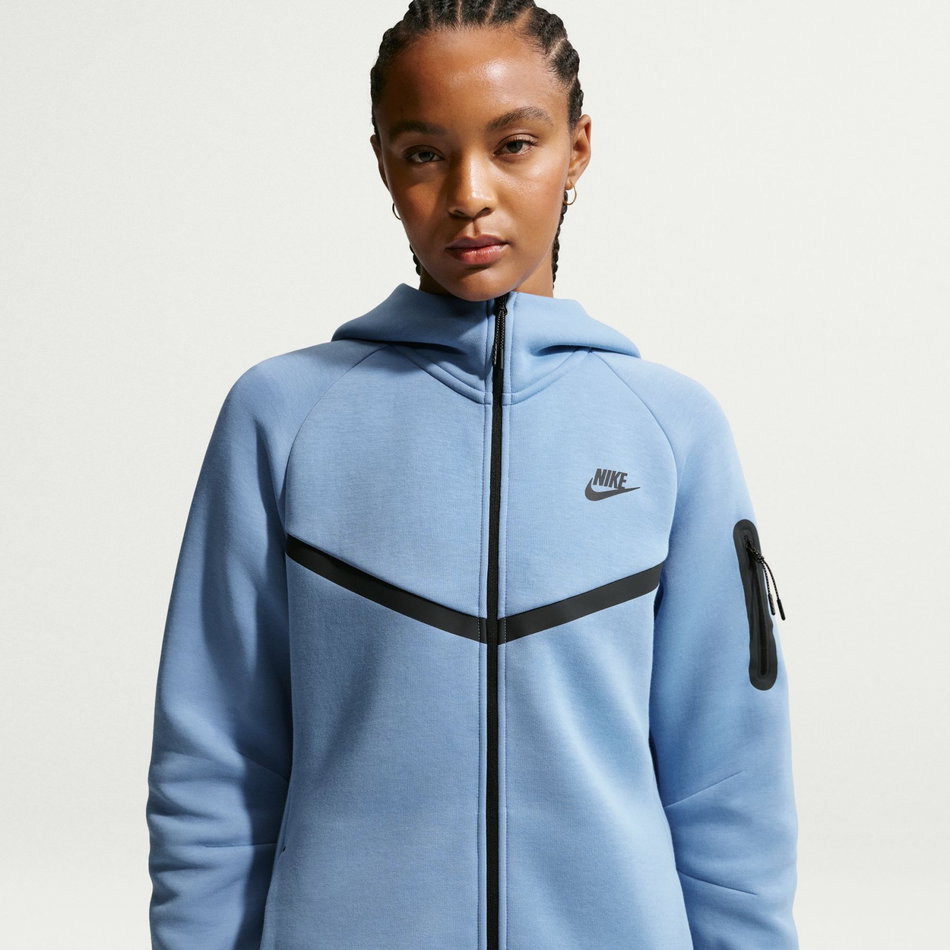 Tech Fleece Wr Fz Hoodie Kadın Mavi Sweatshirt