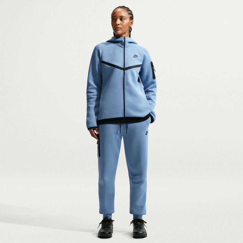 Tech Fleece Wr Fz Hoodie Kadın Mavi Sweatshirt