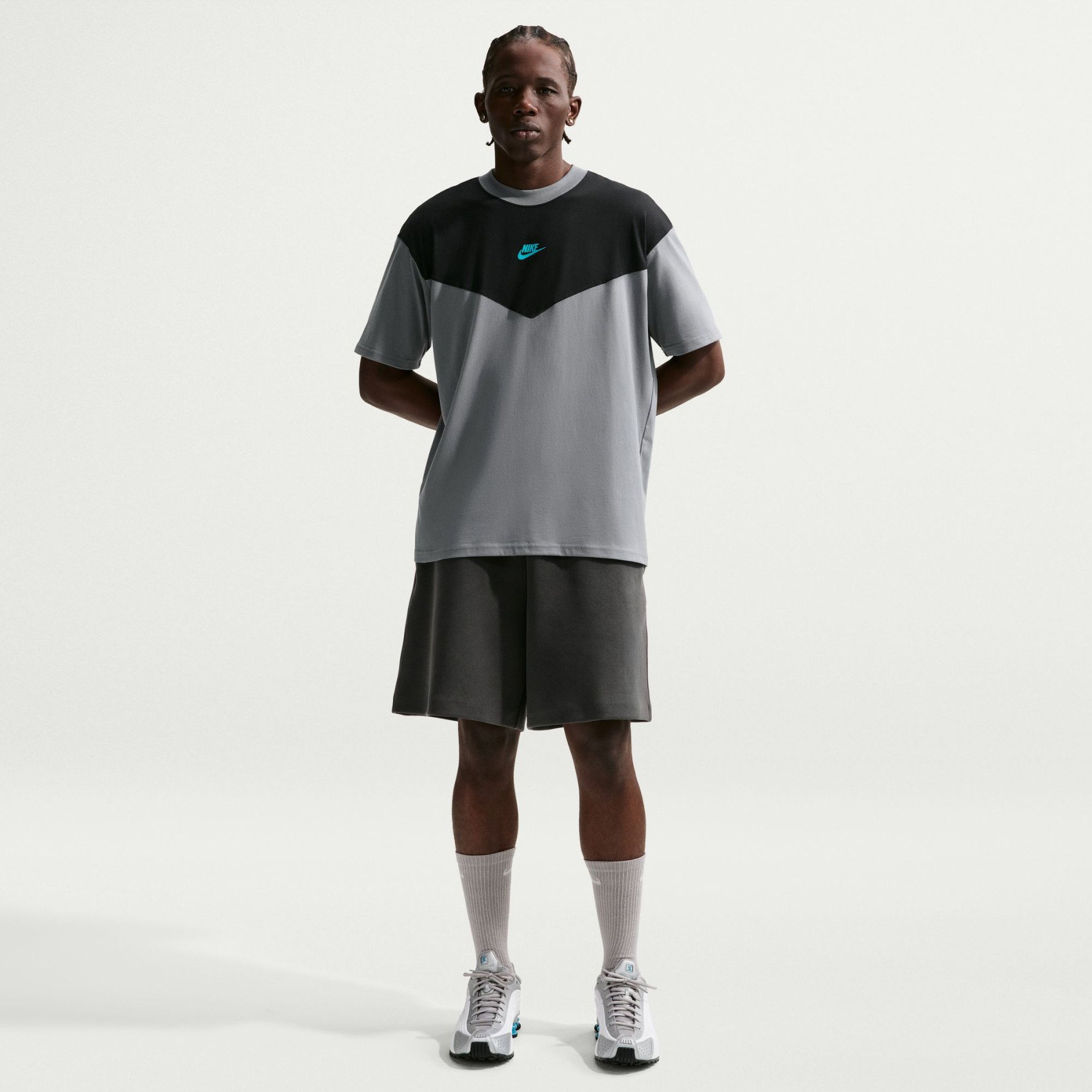 Nike Tech Mix Tee Erkek Gri Tişört IH4301-011