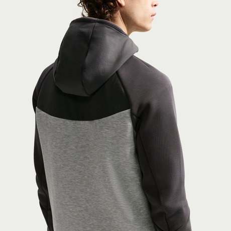 NIKE - Tech Mix Windrunner Hoodie Erkek Gri Sweatshirt (1)