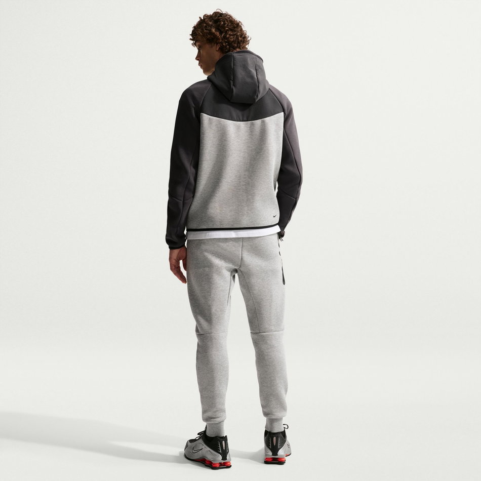 Tech Mix Windrunner Hoodie Erkek Gri Sweatshirt