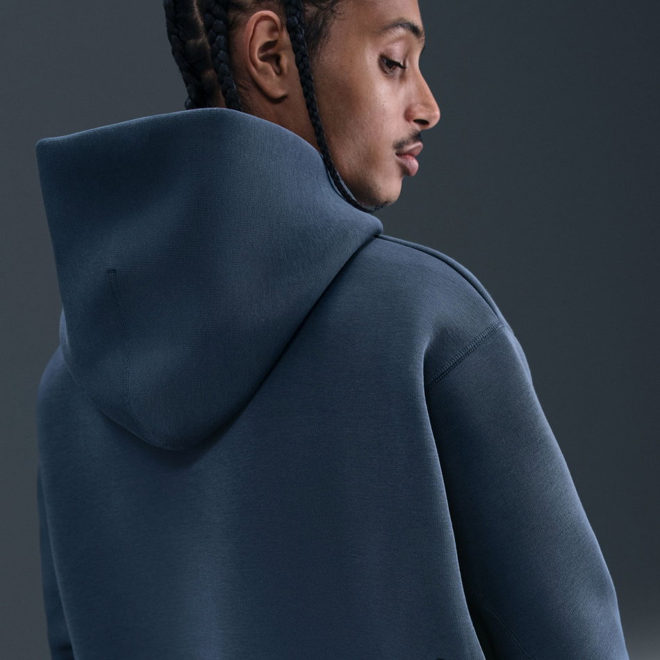 Tech Po Hoodie Erkek Mavi Sweatshirt
