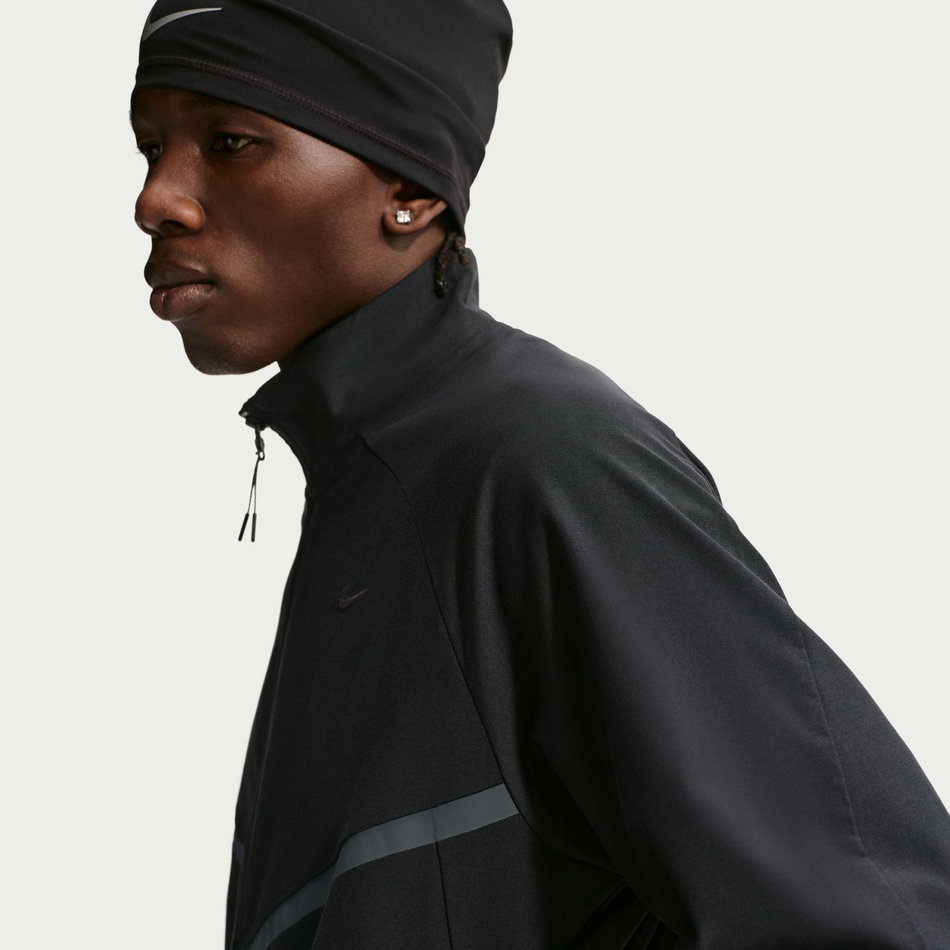 Tech Shori Knit Track Jacket Erkek Siyah Sweatshirt