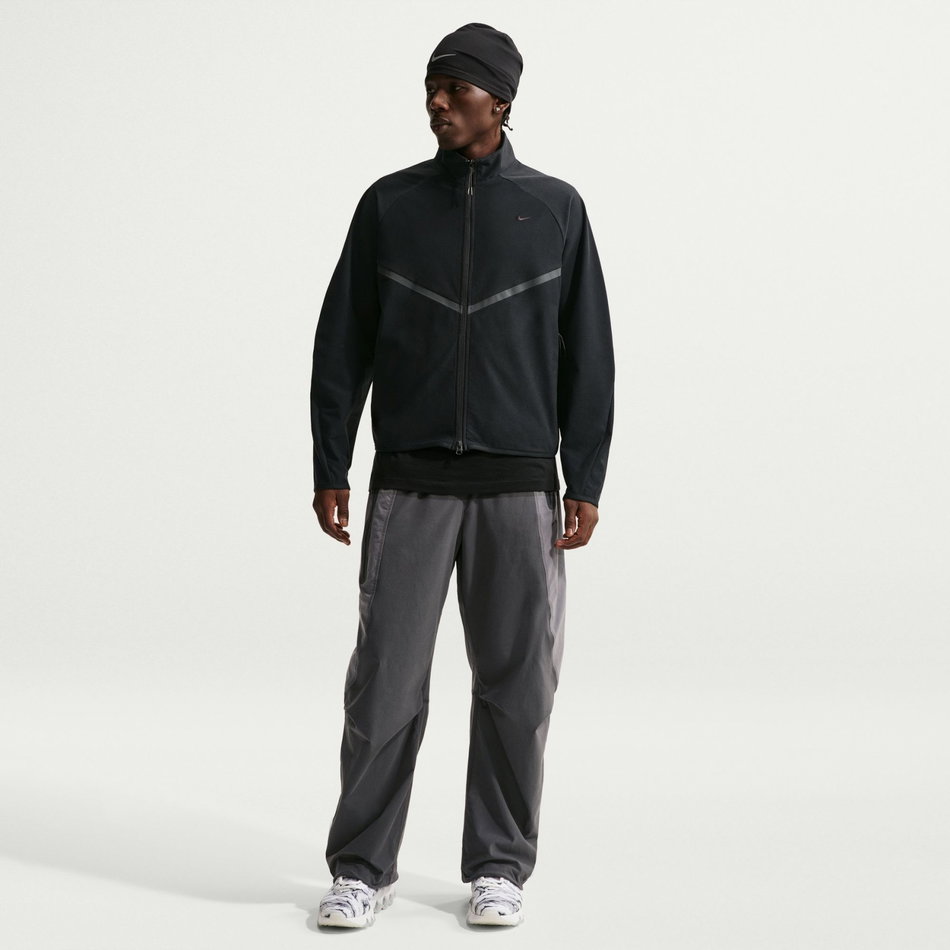 Tech Shori Knit Track Jacket Erkek Siyah Sweatshirt